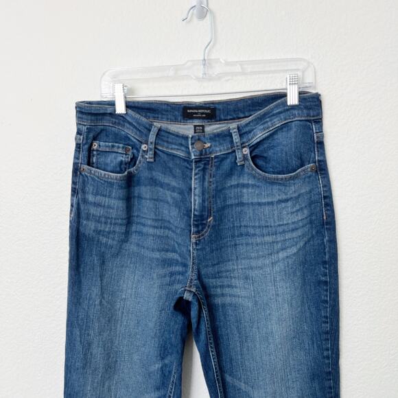 [Banana Republic] Dark Wash High Rise Ankle Length Girlfriend Fit Jeans Sz 29/8 - Picture 5 of 12
